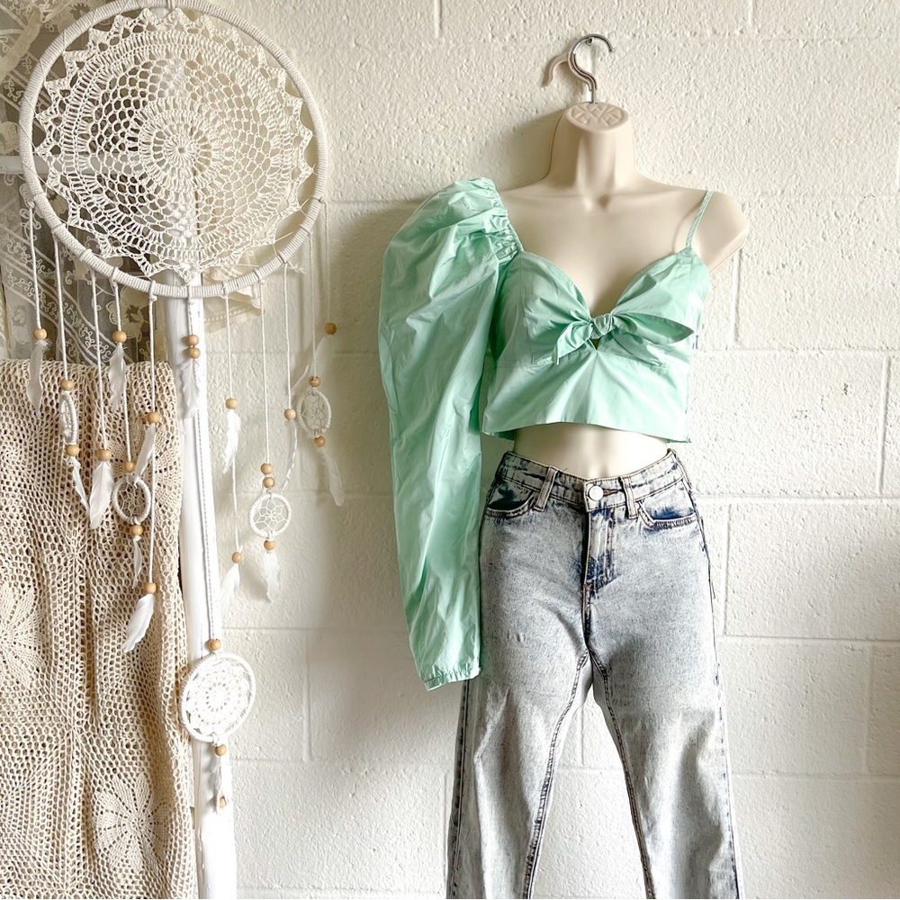 H&M Washed Blue Skinny Denim Jeans